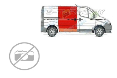 Дверь боковая сдвижная (правая) наружная часть, до крыши, заводской штамп