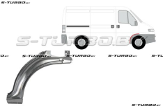 Арка передняя, задняя часть, под дверь (правая) заводской штамп