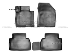 Коврики модельные полиуретановые в салон (высокий борт), 5 мест