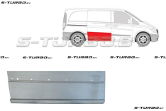 Дверь боковая сдвижная (правая) наружная часть, 1/3 высоты двери (с отв. под молдинг) заводской штамп