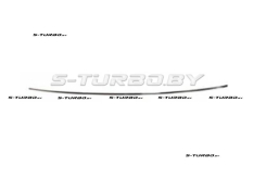 Молдинг накладки бампера (центральный) хром, задний
