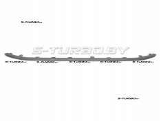 Молдинг переднего бампера, серебряный