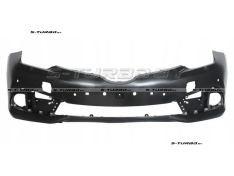 Бампер передний (черный) без отв. под омыватели, с отв. под парктроники