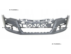 Бампер передний (грунтованный) с отв. под омыватели, с отв. под парктроники