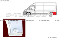 Крыло заднее (левое) нижняя часть, за колесом, короткая / средняя / длинная база, заводской штамп