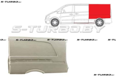 Крыло заднее (левое) над колесом (версия с сдвижной дверью) maxi длинная база, до крыши (без выреза под стекло) заводской штамп