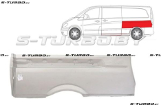 Крыло заднее (левое) над колесом (версия с сдвижной дверью) maxi длинная база, до стекла, заводской штамп