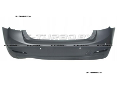 Бампер задний (грунтованный) с отв. под парктроники, для версии с двойным выхлопом