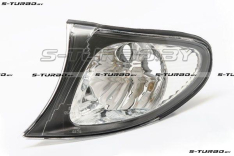 Указатель поворота (левый) белый, черный ободок