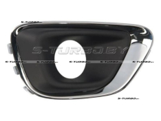 Решетка в бампер (правая) с отв. под противотуманку, с хромом