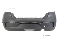 Бампер задний (грунтованный) с отв. под парктроники, с отв. под камеры парковки