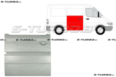Дверь боковая сдвижная (правая) наружная часть, до стекла, заводской штамп