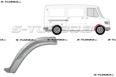 Арка передняя, задняя часть, под дверь (правая) заводской штамп
