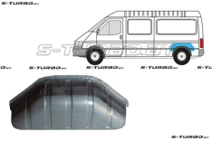Колесная ниша задняя (левая=правая) внутри кузова, короткая / длинная база, заводской штамп