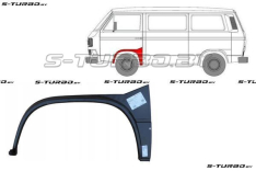 Арка передняя (левая) заводской штамп
