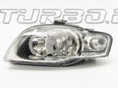 Передняя фара (левая) с белым колпачком на поворотник