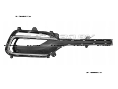 Решетка в бампер (правая) с хромом, с отв. под противотуманку, usa-type, 2016-2018