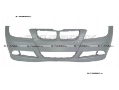 Бампер передний (грунтованный) без отв. под омыватели, с отв. под парктроники