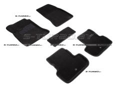 Коврики 3D модельные ворсовые в салон, черные