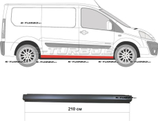 Порог (правый) 2 дв / 4 дв, короткая база, наружная часть, заводской штамп