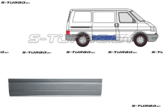 Дверь боковая сдвижная (правая) наружная часть, 22 см, заводской штамп