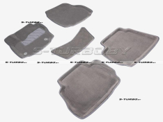 Коврики 3D модельные ворсовые в салон, серые