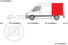 Крыло заднее (левое) над колесом, средняя база, до крыши, заводской штамп