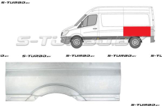 Крыло заднее (левое) над колесом, средняя база, до стекла, заводской штамп