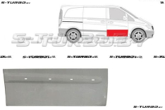 Дверь передняя (правая) наружная часть, 32 см высота (с отв. под молдинг) заводской штамп