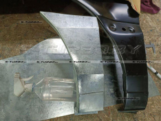 Крыло переднее (левое) нижняя часть, оцинкованная сталь, ремкомплект