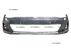 Бампер передний (грунтованный) с отв. под омыватели, с отв. под парктроники, для версии GTI