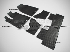 Коврики модельные резиновые сетка (низкий борт) в салон