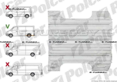 Днище пола, средняя база (длина грузового отсека 3265 см) заводской штамп