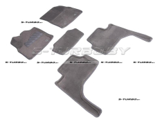 Коврики 3D модельные ворсовые в салон, серые