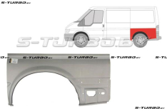 Крыло заднее (левое) короткая база, 75 см, заводской штамп