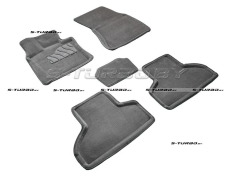 Коврики 3D модельные ворсовые в салон, серые