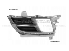 Решетка в бампер (правая) с отв. под противотуманку, с хромом, euro-type