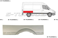 Крыло заднее (правое) над колесом, средняя база, до первой складки, заводской штамп