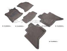 Коврики 3D модельные ворсовые в салон, серые