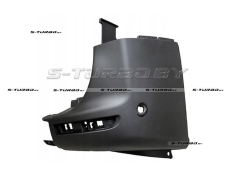 Бампер задний (черный) правая часть, с отв. под парктроник, с креплением модулей ассистента парковки