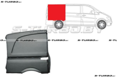 Крыло заднее (правое) над колесом (версия с сдвижной дверью) короткая база, до крыши (без выреза под стекло) заводской штамп