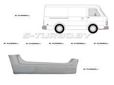 Порог (правый) под переднюю дверь, заводской штамп