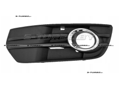 Решетка в бампер (левая) с отв. под противотуманку, с хромом