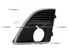 Решетка в бампер (левая) с отв. под противотуманку, с хромом