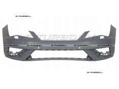 Бампер передний (грунтованный) с отв. под омыватели, с отв. под парктроники