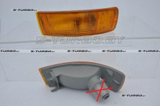 Указатель поворота в бампер (левый) желтый