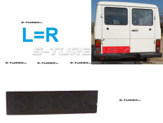 Дверь задняя (левая=правая) распашная, нижняя наружная часть, высота 21 см, заводской штамп