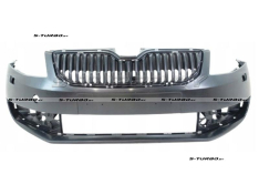 Бампер передний (грунтованный) с отв. под омыватели, с решеткой радиатора