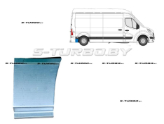 Крыло заднее (правое) задняя часть (за колесом) 30 см высота, заводской штамп