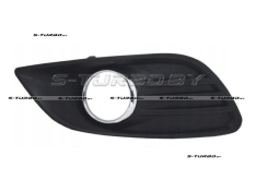 Решетка в бампер (левая) с хром. рамкой, c отв. под противотуманку